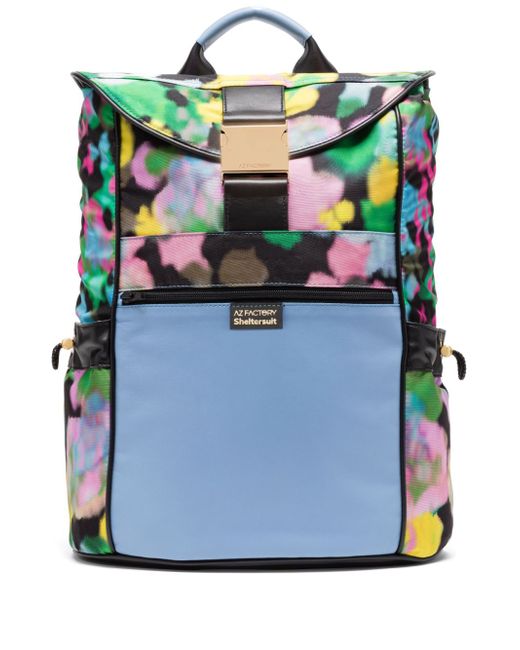 Az Factory abstract-print buckled backpack