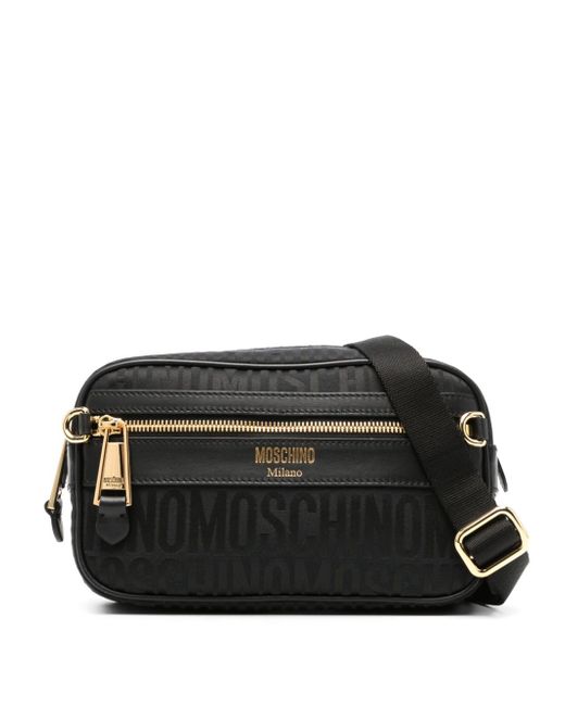 Moschino logo-jacquard canvas belt bag