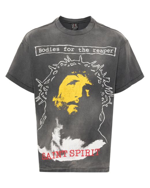 Saint Mxxxxxx B for Reaper graphic-print T-shirt