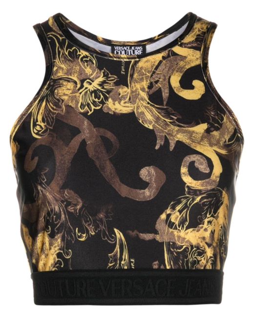 Versace Jeans Couture baroque-print tank top