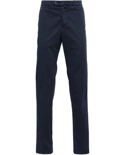Kiton cotton slim-fit trousers