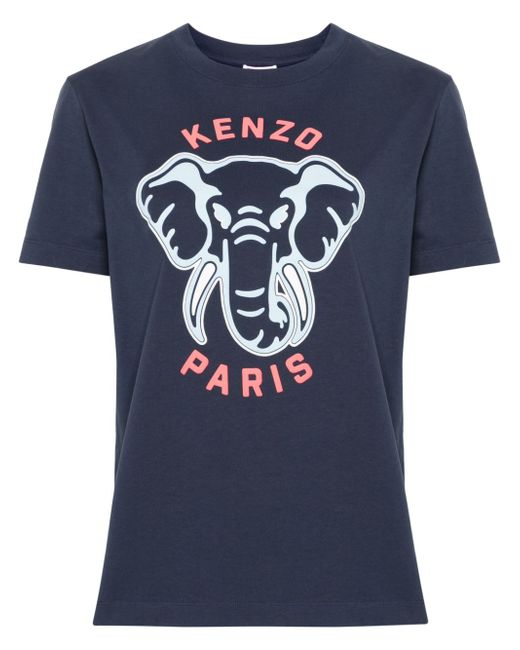 Kenzo elephant-print T-shirt