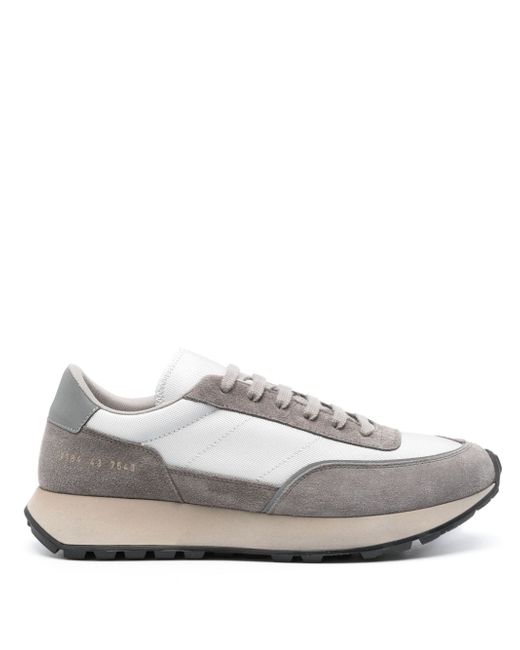 Common Projects reflective-panel suede sneakers