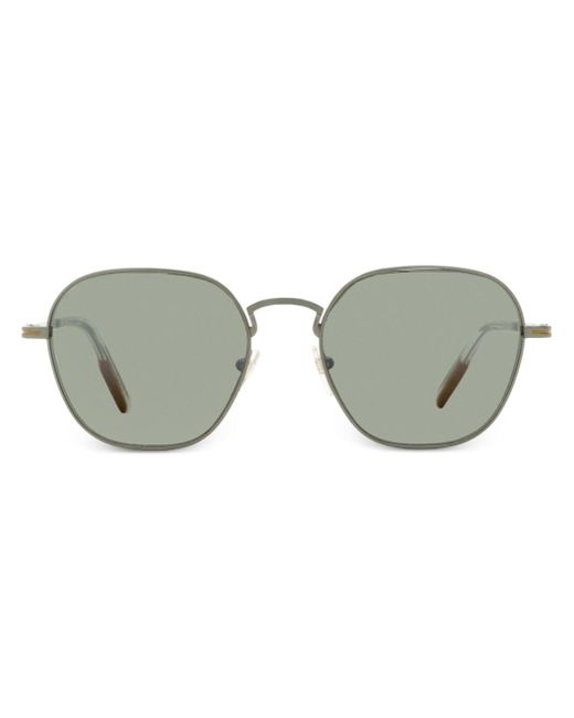 Z Zegna engraved-detail square-frame sunglasses