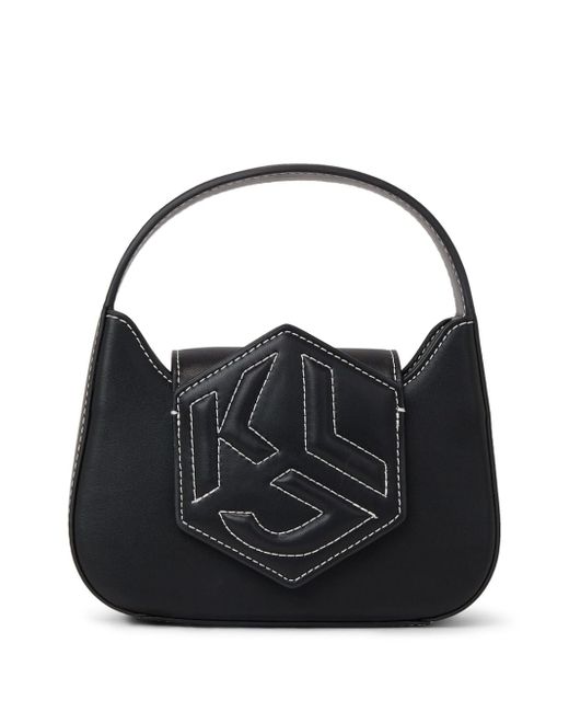 Karl Lagerfeld Jeans nano Hexagon monogram-embossed tote bag