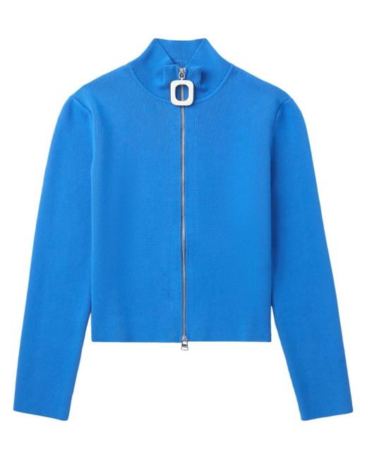 J.W.Anderson zip-up ribbed-knit cardigan