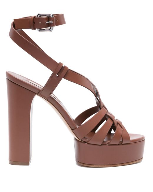 Casadei Betty 120mm leather sandals