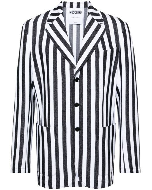 Moschino striped single-breasted blazer