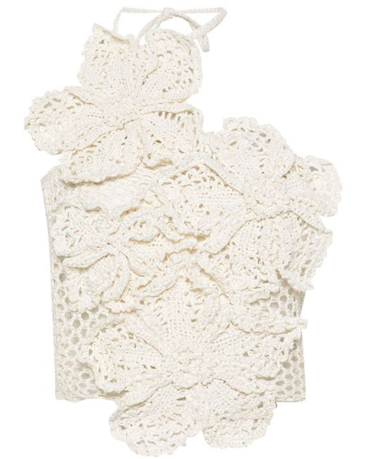 Cult Gaia Nazanin crochet-knit top