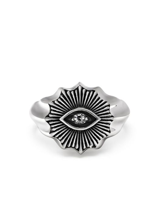 Nialaya Jewelry Evil Eye crystal ring