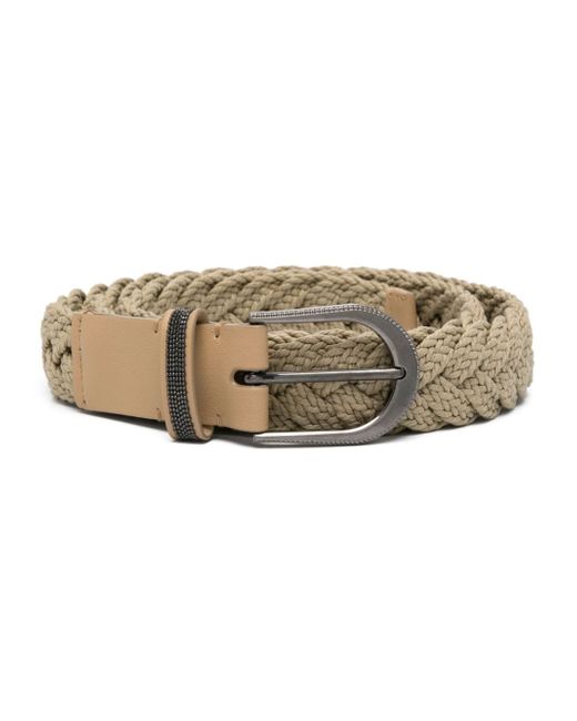 Brunello Cucinelli Monili-chain braided belt