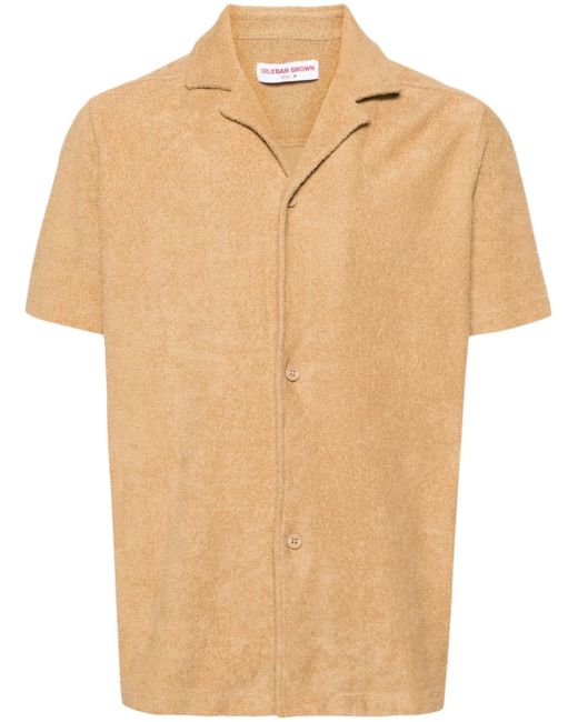 Orlebar Brown Howell towelling-finish shirt