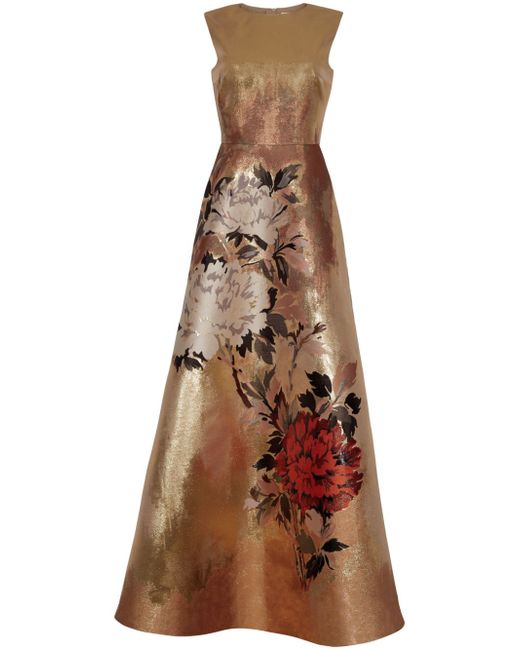 Adam Lippes floral-jacquard maxi dress