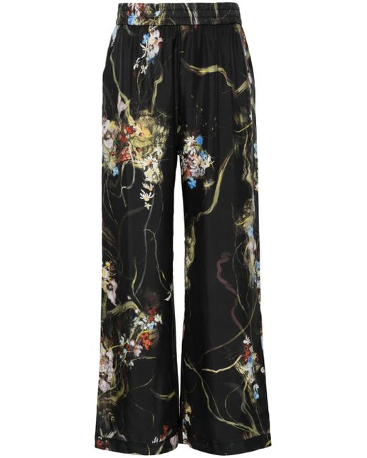 Munthe floral-print trousers