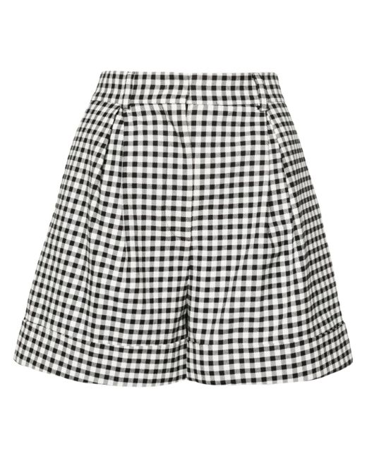 Moschino gingham-check tailored shorts