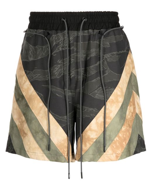 Mostly Heard Rarely Seen graphic-print cotton track shorts