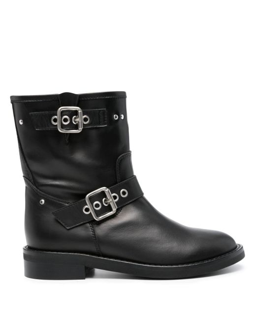 Via Roma 15 leather ankle boots