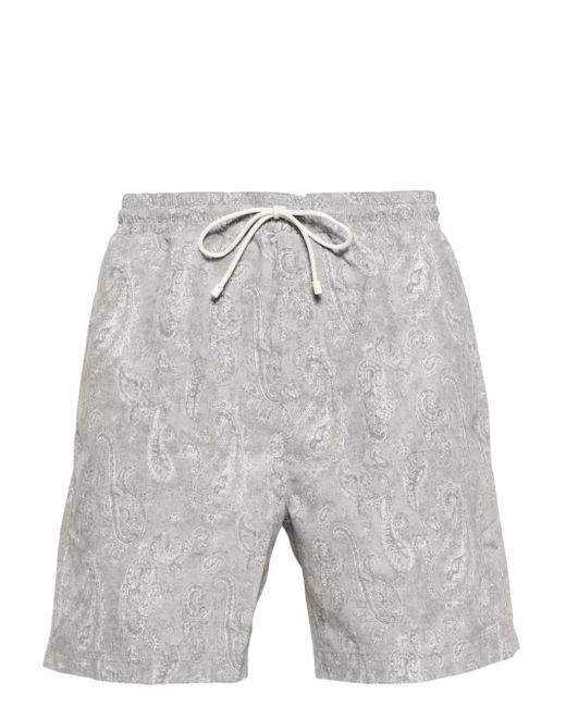 Brunello Cucinelli bandana-print swim shorts