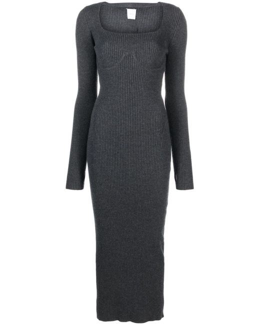 Patou long-sleeve knitted dress
