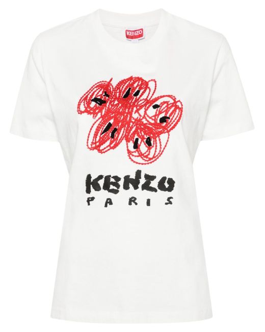 Kenzo Drawn Varsity cotton T-shirt