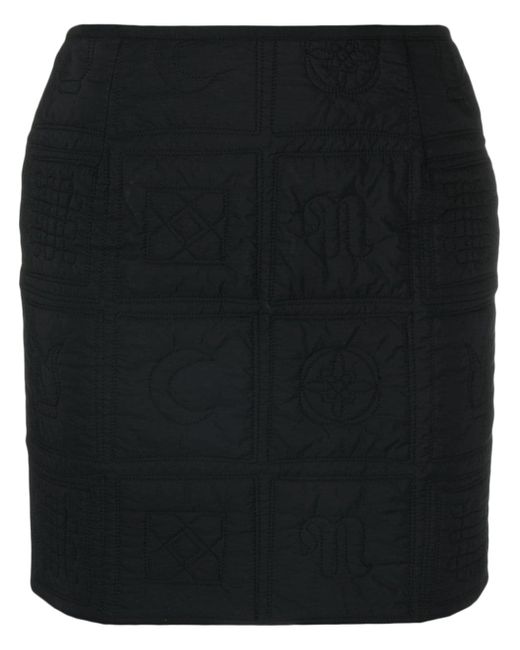 Nanushka high-waist quilted miniskirt