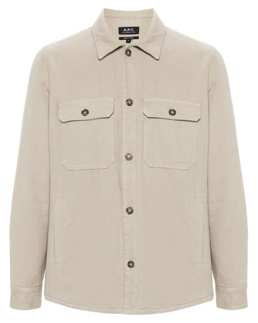 A.P.C. padded cotton shirt jacket