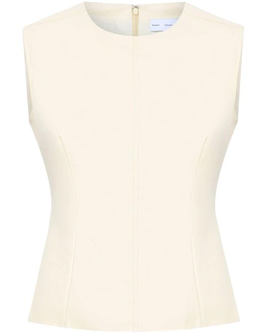 Proenza Schouler White Label Logan faux-leather sleeveless top
