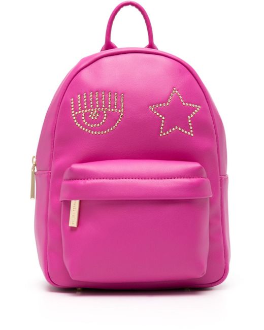 Chiara Ferragni Eyelike Star faux-leather backpack