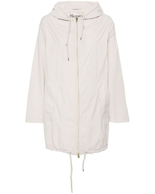 Herno shell zipped raincoat