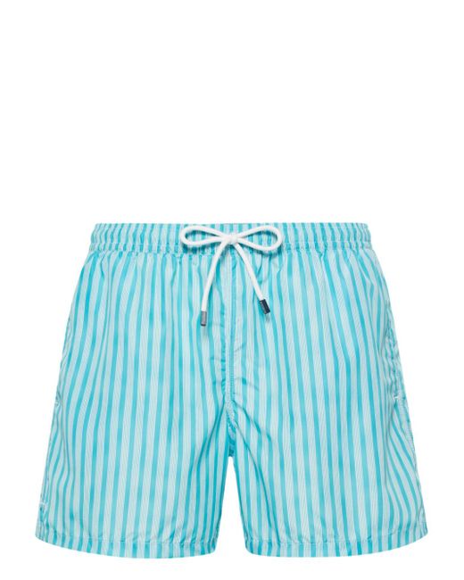 Fedeli Madeira stripe-pattern swim shorts