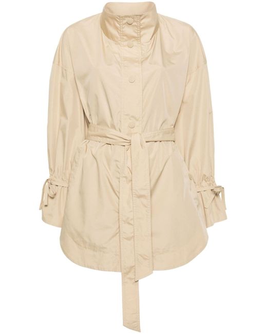 Twin-Set belted stud-fastening trench coat