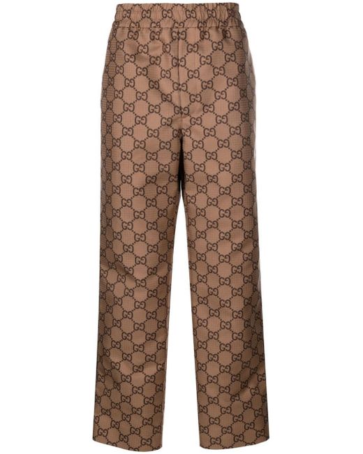Gucci GG ripstop cropped trousers