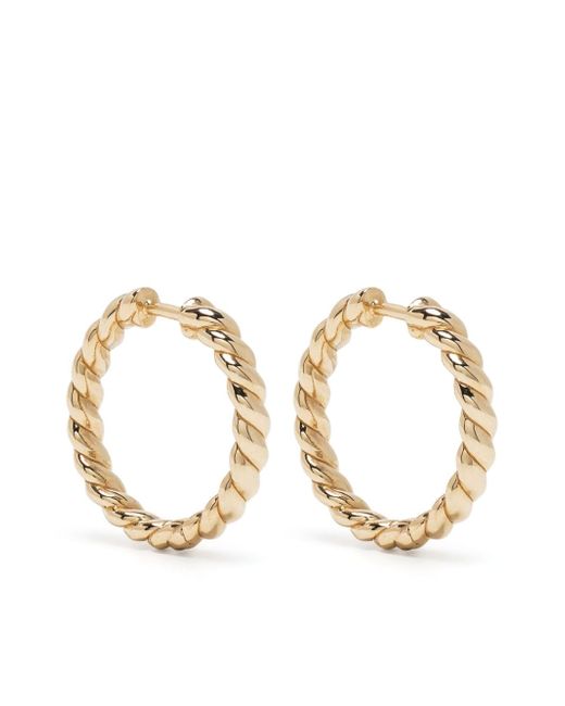 Lucy Delius Jewellery Twisted Rope hoop earrings