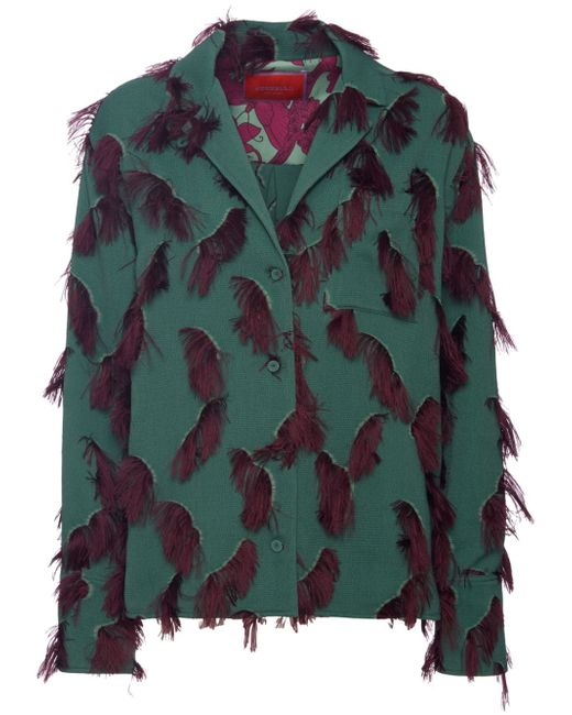 La Double J. Milano feather-embellished jacket
