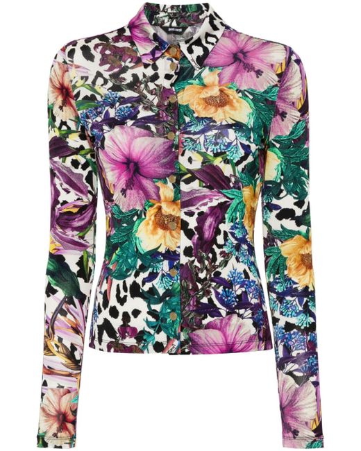 Just Cavalli floral-print shirt