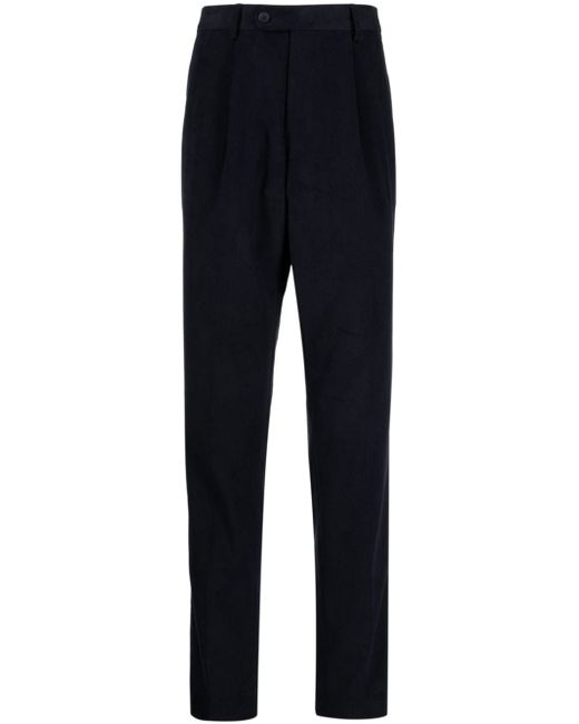 N.Peal pleated slim-cut tailored trousers