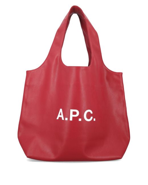 A.P.C. small Ninon logo-print tote bag