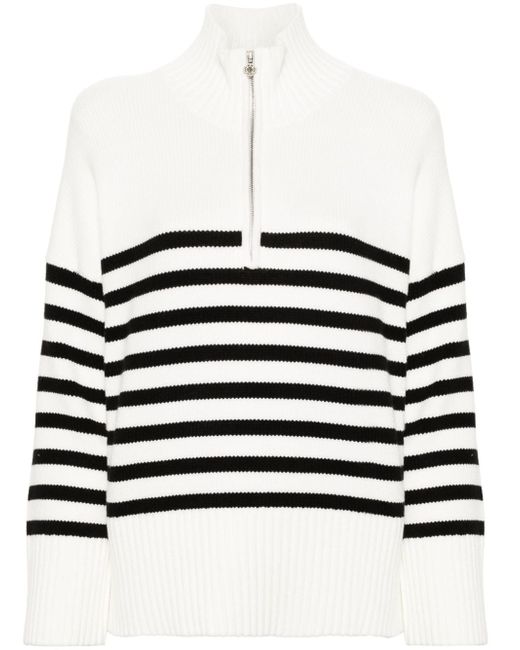 Maje striped chunky-knit jumper