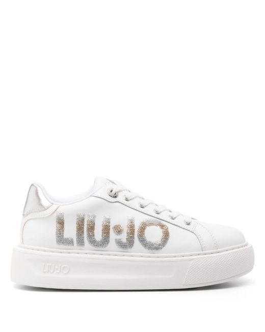 Liu •Jo Kylie sequined-logo sneakers