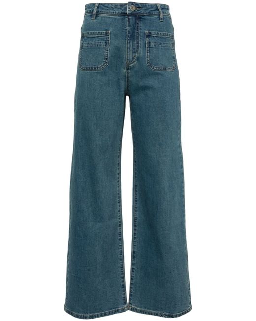 b+ab mid-rise wide-leg jeans