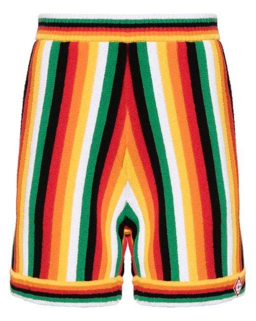 Casablanca striped towelling shorts