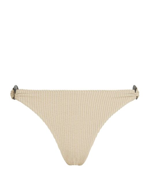 Karl Lagerfeld Fan Charm lurex bikini bottoms
