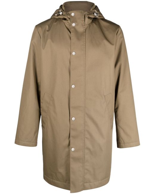 Sandro hooded single-breasted raincoat