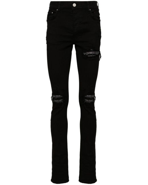 Amiri Crystal MX1 mid-rise skinny jeans