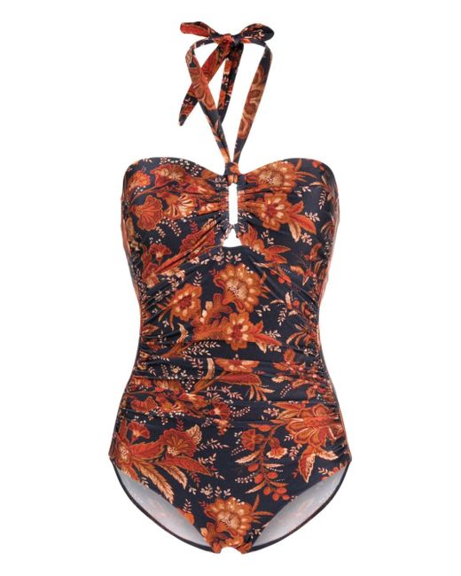 Zimmermann Junie floral-print swimsuit