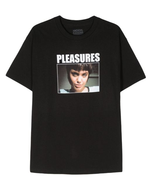 Pleasures logo-print T-shirt