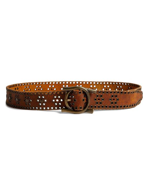 Dsquared2 eyelet-embellished leather belt