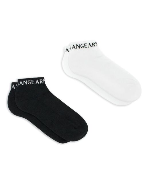 Armani Exchange logo-intarsia ankle socks
