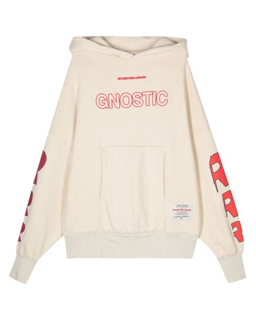 Rrr123 Gnostic cotton hoodie