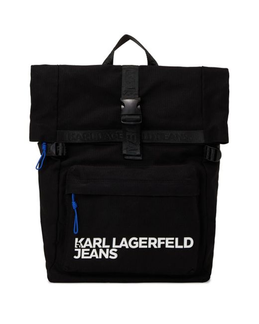 Karl Lagerfeld Jeans Utility roll-top backpack